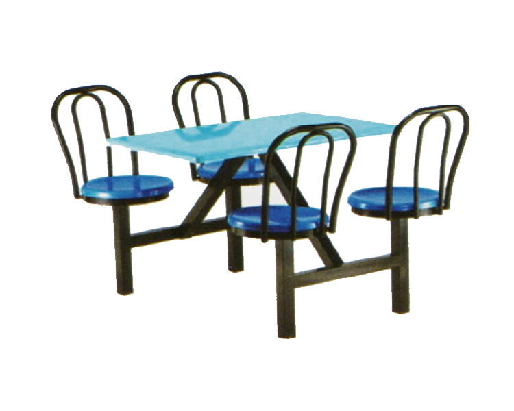 Apex Product | 4 Seater Fibreglass Table with Backrest